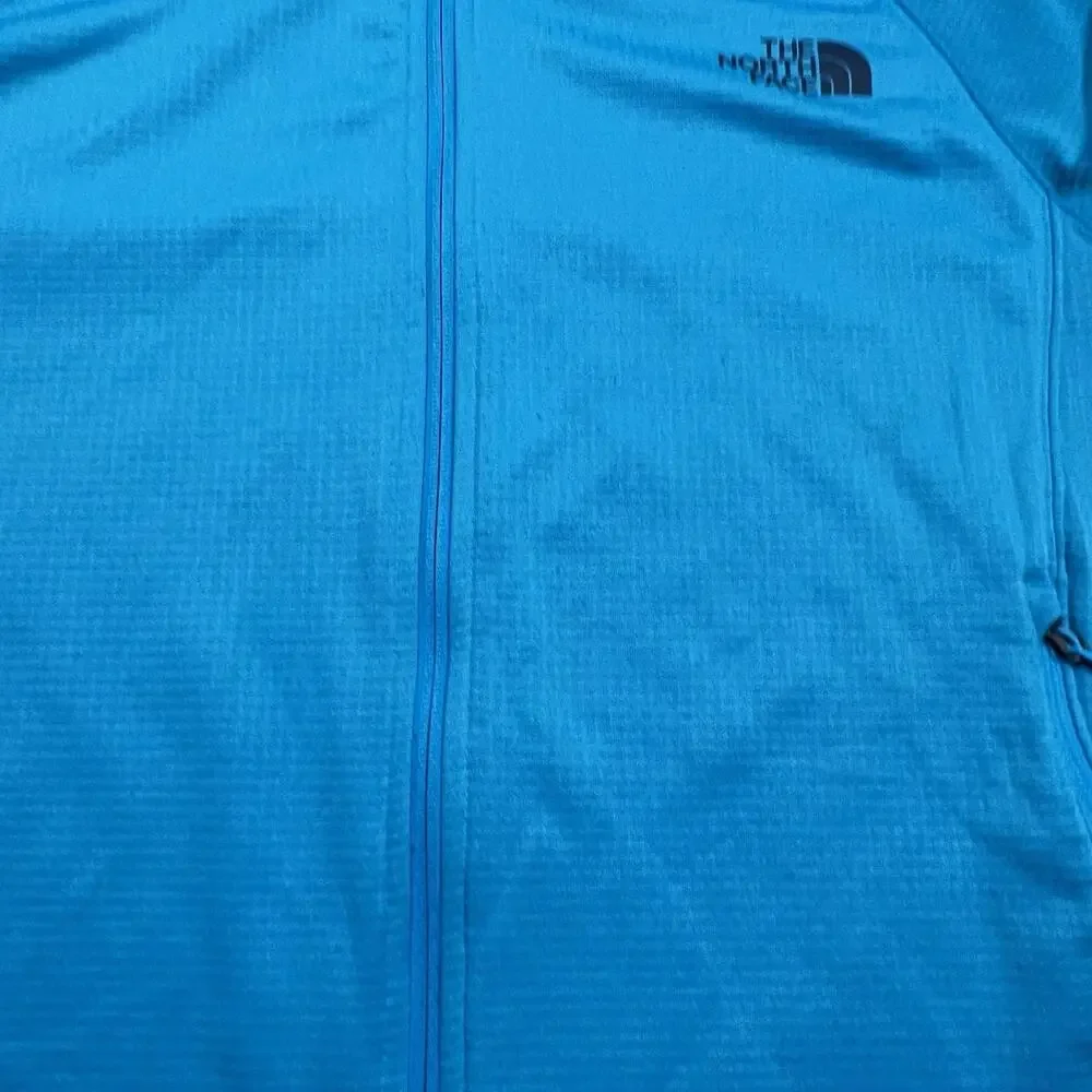 Mens The North Face Borod Fleece Full Zip Jacket Coat Blue L